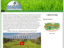Tablet Screenshot of hamakuagolf.com